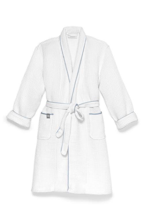 Boll & Branch Organic Cotton Waffle Robe In White