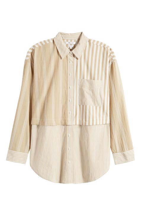 Modular Oversize Cotton Button-Up Shirt