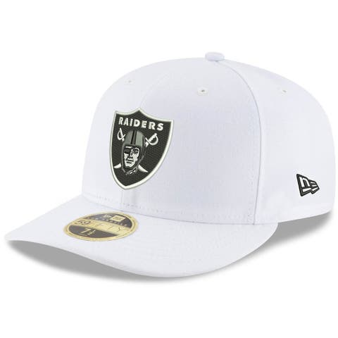 Las Vegas Raiders New Era Omaha 59FIFTY Fitted Hat - Gray, Size: 7