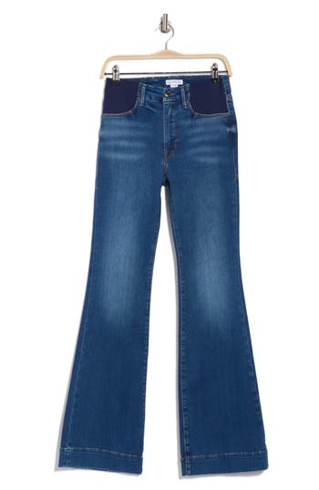 GOOD AMERICAN GOOD AMERICAN HONEYMOON GOOD FLARE JEANS