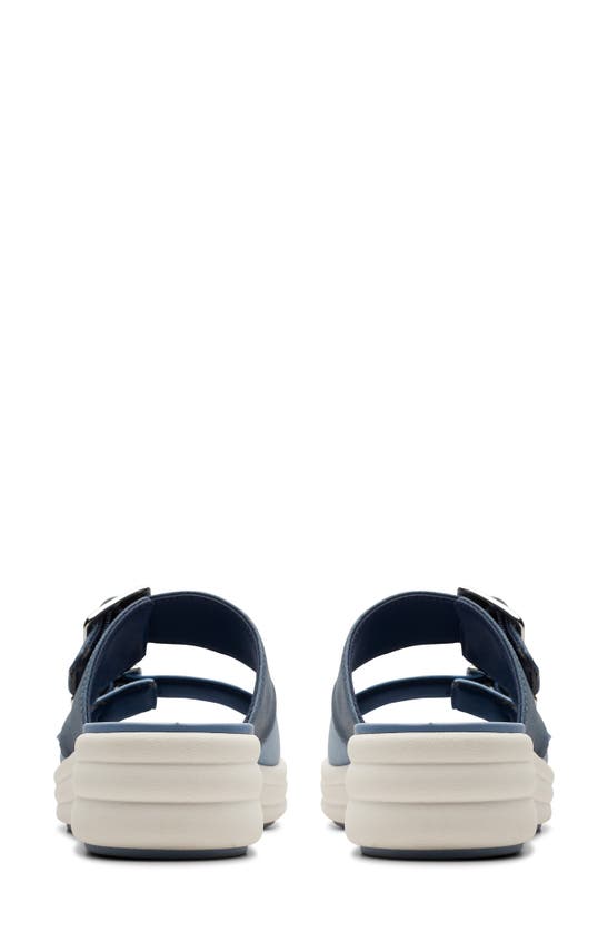 Shop Clarks ® Drift Buckle Slide Sandal In Denim Combi