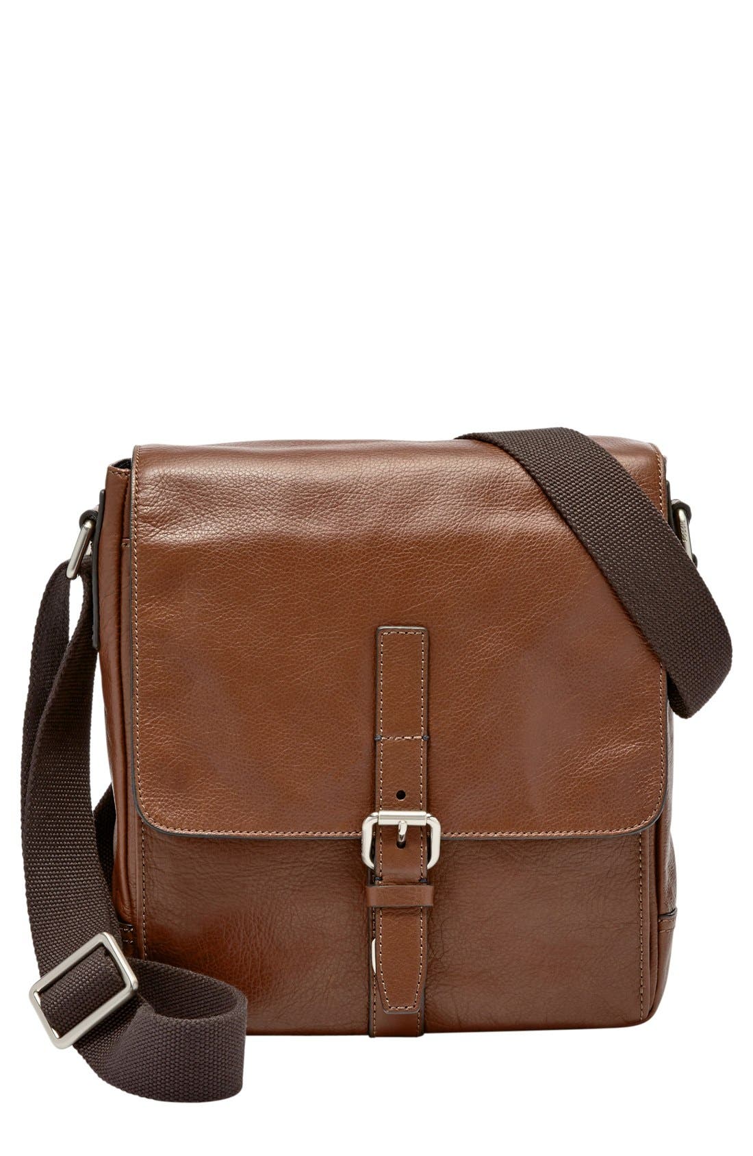 Fossil 'Davis' Leather Messenger Bag Nordstrom