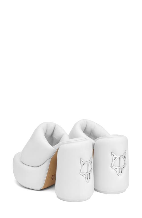 Shop Naked Wolfe Wow Platform Sandal In White