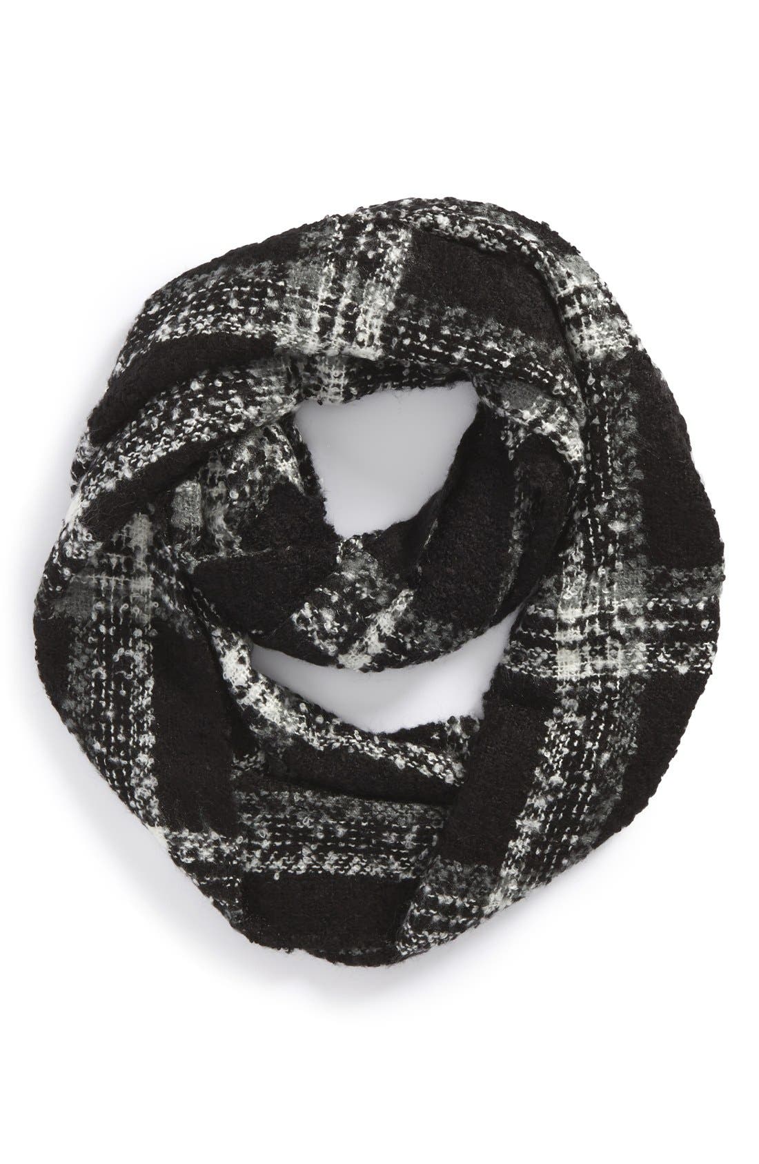 BP. Marled Plaid Infinity Scarf (Juniors) Nordstrom