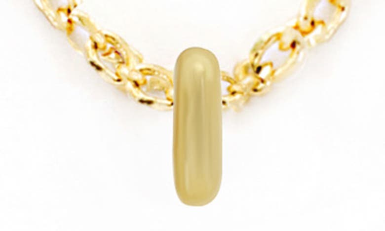 Panacea Bubble Initial Necklace In Gold-i