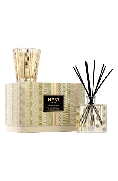 NEST New York New York Birchwood Pine Scented Candle & Reed Diffuser Set 