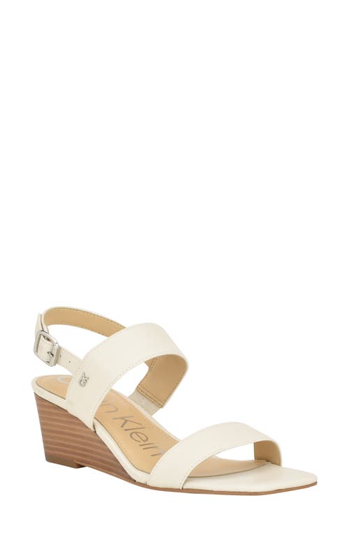 Calvin Klein Kayor Wedge Sandal in Ivory at Nordstrom, Size 10