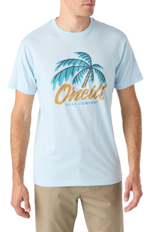 Shop O'neill Tilt Surf Cotton Graphic T-shirt In Sky Blue Heather