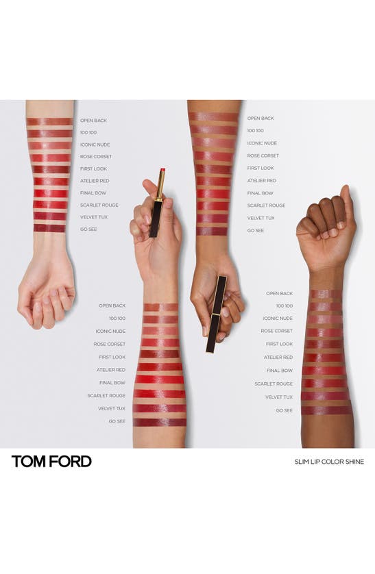 Shop Tom Ford Slim Lip Color In Atelier Red