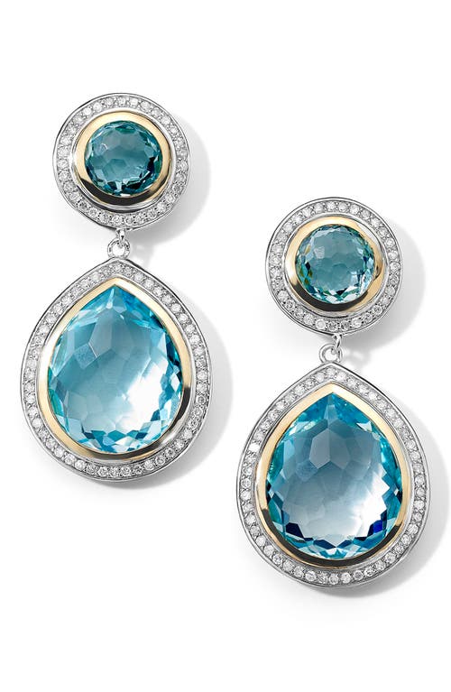 Ippolita Chimera Lollipop Drop Earrings In Gold/topaz/silver