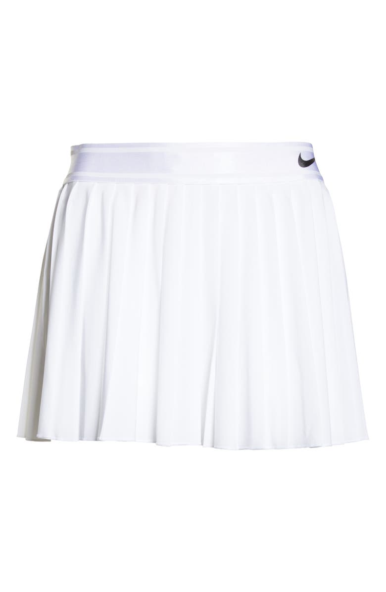 Court Victory Tennis Skirt, Alternate, color, WHITE/ BLACK