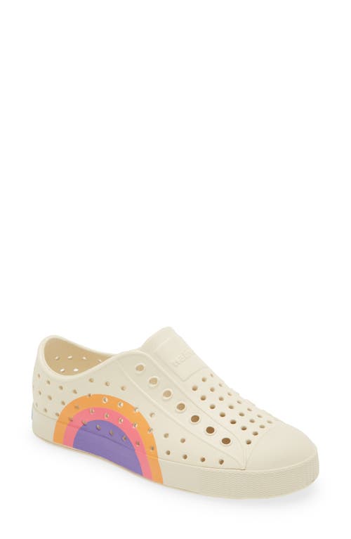 Native Shoes Jefferson Sugarlite Slip-On Sneaker in Bone White/Pastel