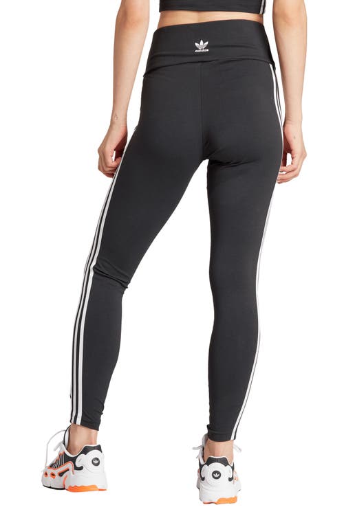 Shop Adidas Originals Adidas Adicolor 3-stripes Leggings In Black