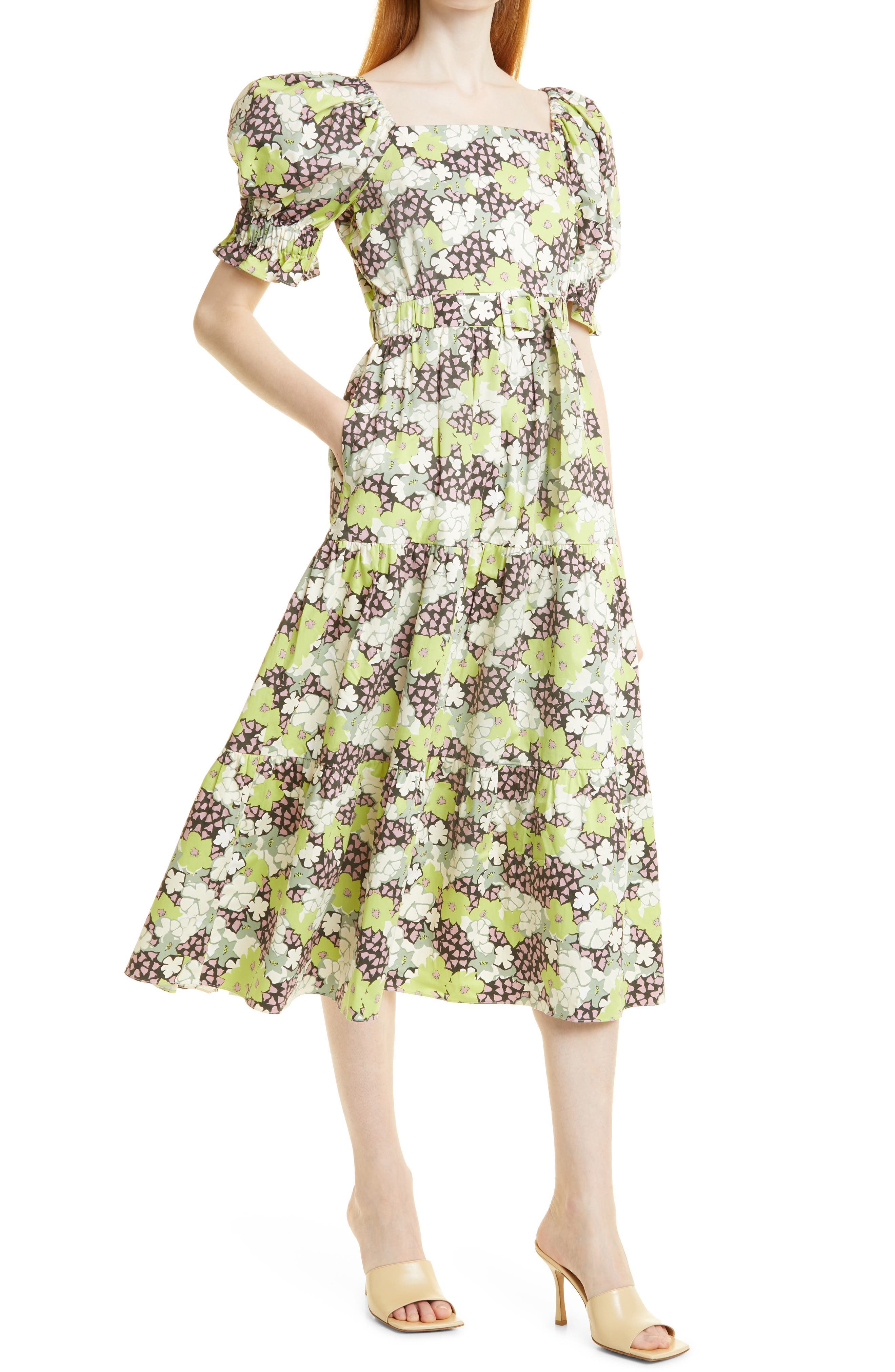 ted baker green dress nordstrom