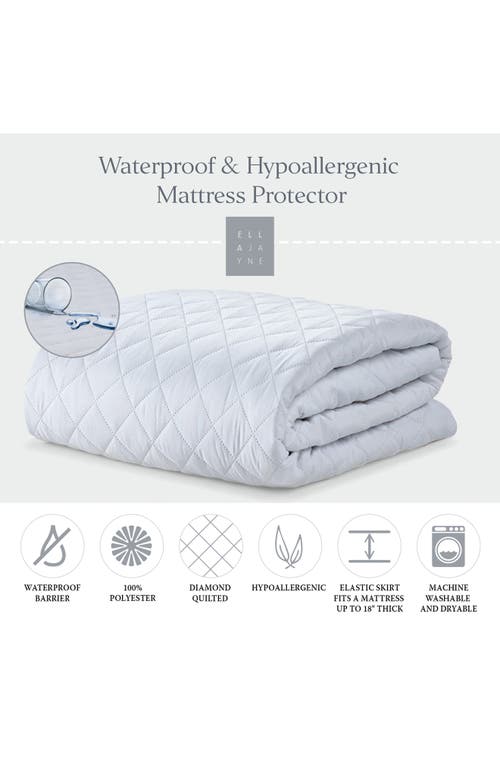Ella Jayne Home Waterproof & Hypoallergenic Mattress & Pillow Protector In White