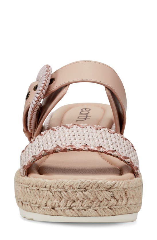 Shop Earth Colla Espadrille Wedge Sandal In Light Pink