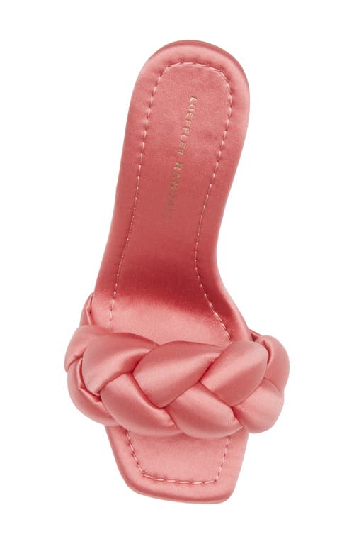Loeffler Randall Freya Braid Slide Sandal In Bubblegum