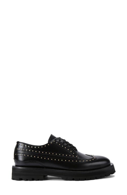 Kurt Geiger London Drayton Stud Derby In Charcoal