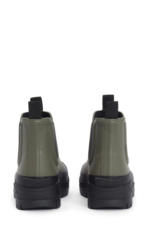 Shop Barbour Nimbus Waterproof Chelsea Rain Boot In Olive Green/black