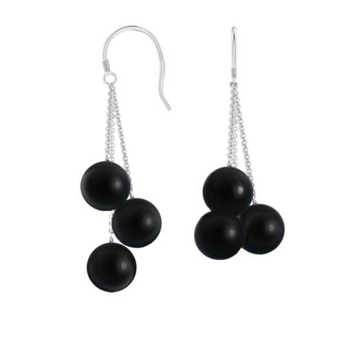 Donatello Gian Sterling Silver Pearl Earrings In Silver