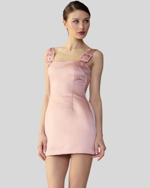 Shop Cynthia Rowley Gigi Satin Dress In Pink