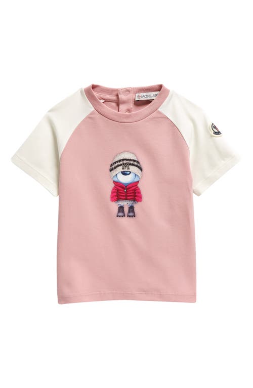 Moncler Kids' Bear Graphic T-Shirt in Red at Nordstrom, Size 9-12M
