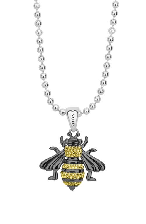 LAGOS Rare Wonders - Honeybee Pendant Long Necklace in Silver/Gold at Nordstrom, Size 34 In
