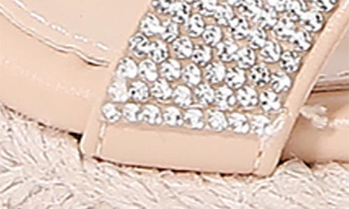 BERNESS BERNESS JACINTA RHINESTONE EPSADRILLE WEDGE PLATFORM SANDAL