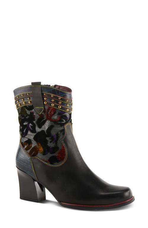 L'artiste By Spring Step Happytime Western Bootie In Multi