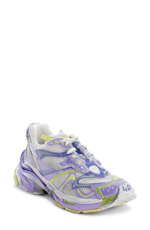 Balenciaga Runner 2 Sneaker In Eggshell/lilac