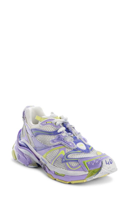 Shop Balenciaga Runner 2 Sneaker In Eggshell/lilac