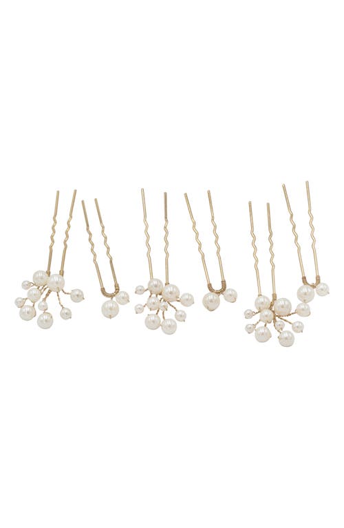 Brides & Hairpins Wrenlee 6-Pack Hair Pins in Gold at Nordstrom