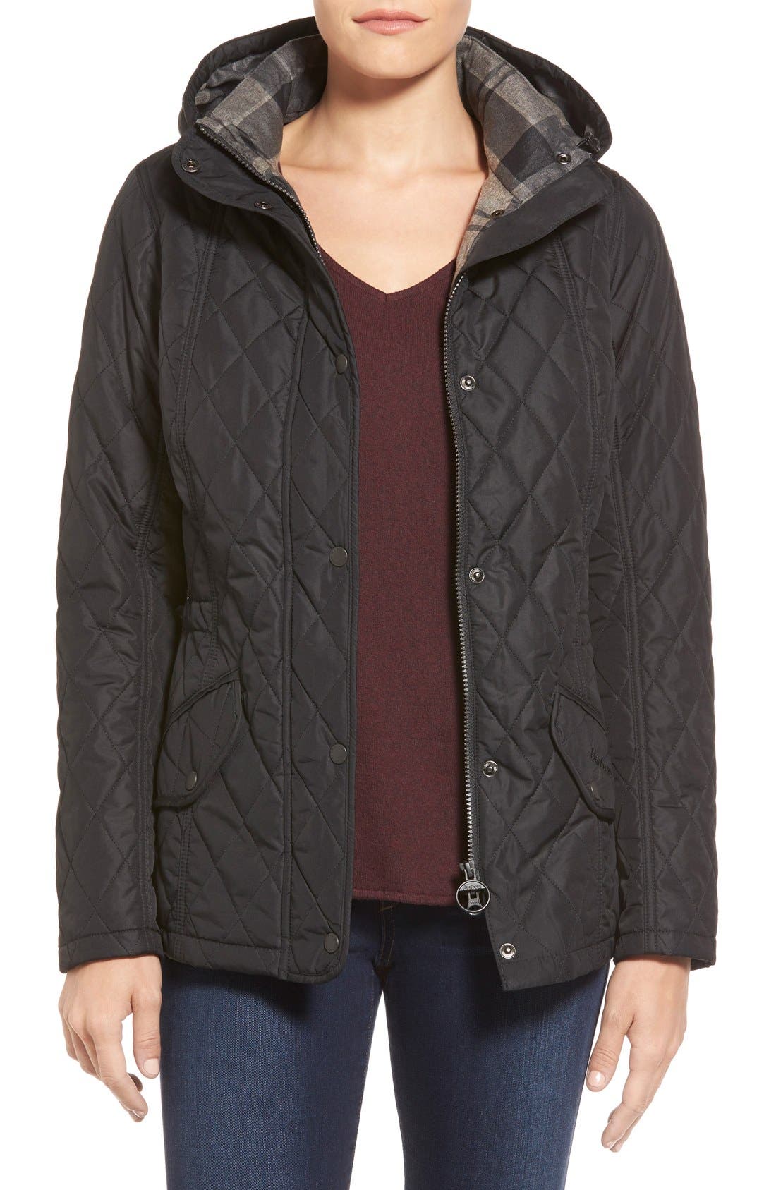 Barbour 'Millfire' Hooded Quilted 