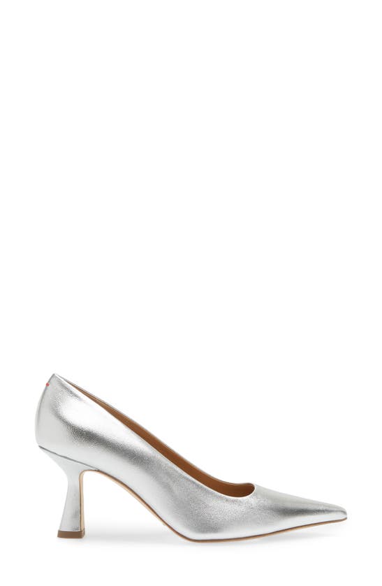 Shop Aeyde Zandry Pointed Toe Pump In Silver
