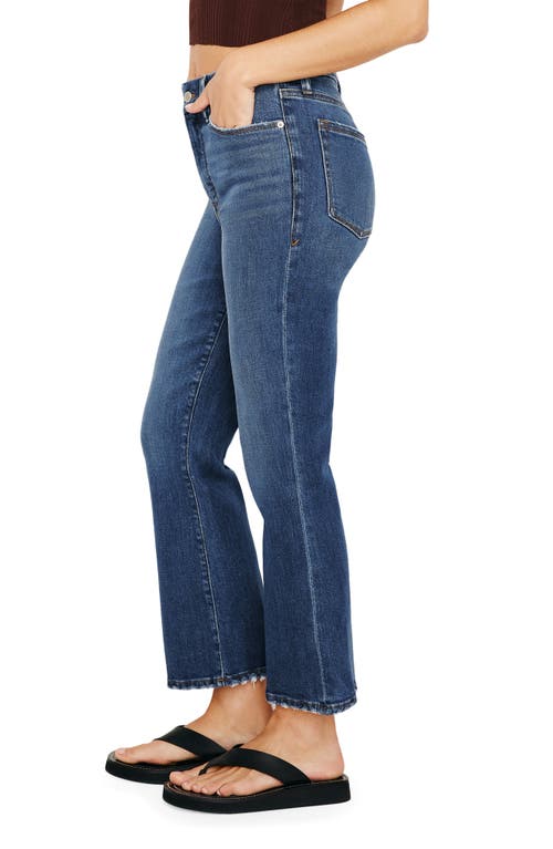 Shop Good American Good Legs Distressed Crop Flare Jeans In Indigo590