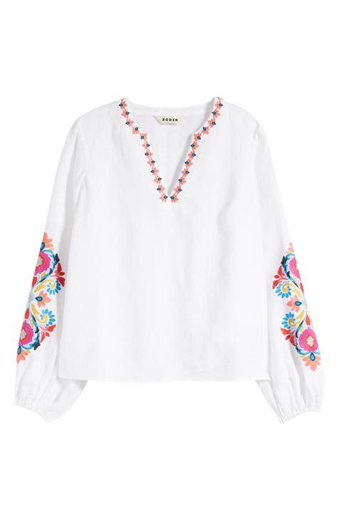 Womens Embroidered Tops