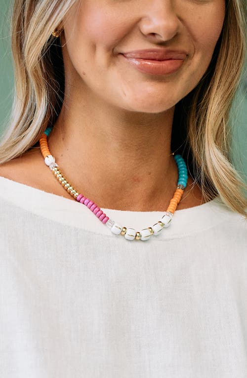 Brook & York Brook And York Paloma Beaded Necklace In Gold/multi