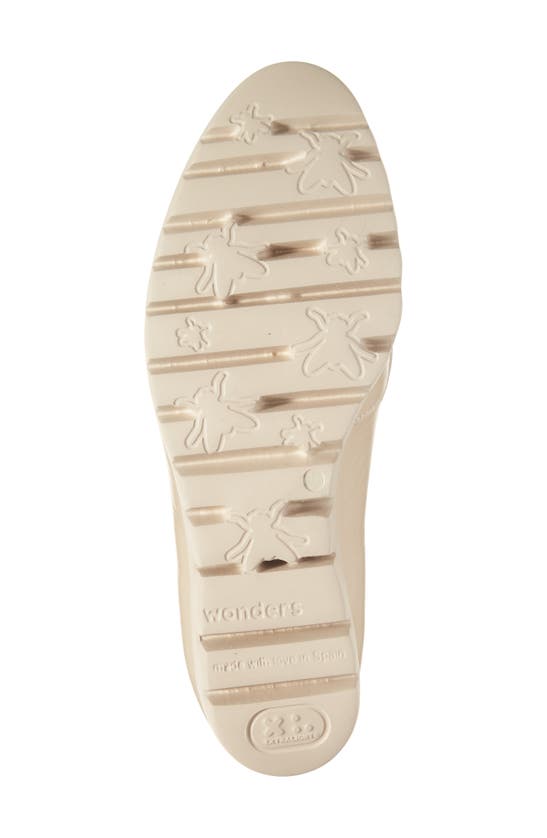 Wonders San Marino Platform Loafer In Lack Natural