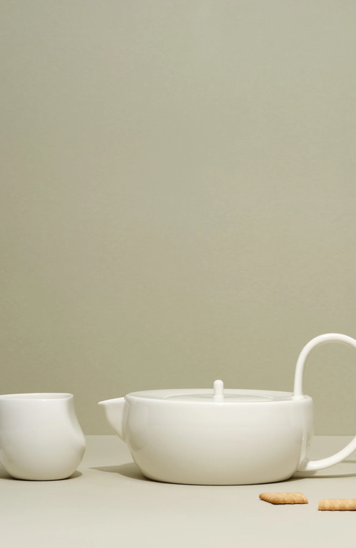 Fors Studio Large Teapot Set In White