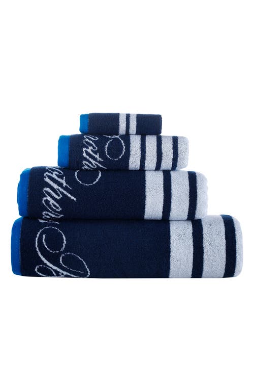 Brooks Brothers Nautical Blanket Stripe Bath Mat In Navy