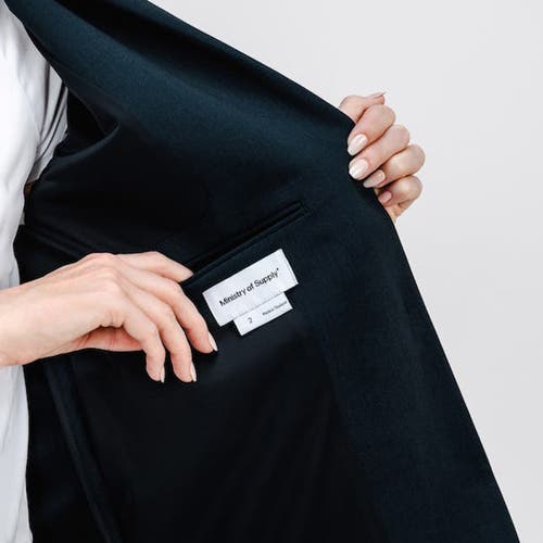 Ministry Of Supply Velocity Oversized Blazer In Dark Navy