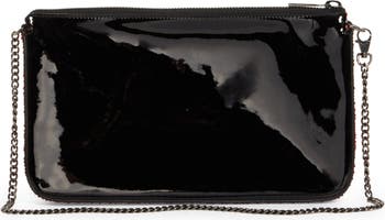 CHRISTIAN LOUBOUTIN: Loubila patent leather bag - Black