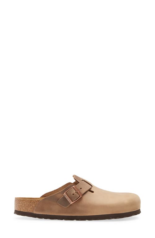Birkenstock Boston Soft Clog In Tobacco Oiled Leather