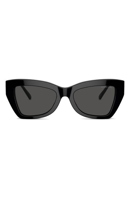 Michael Kors Montecito 52mm Cat Eye Sunglasses in Black at Nordstrom