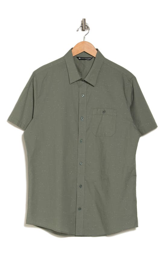 Shop Travismathew Studebaker Regular Fit Short Sleeve Shirt In Laurel