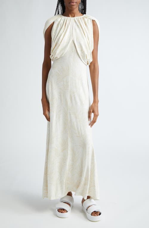 Rabanne Feather Print Draped Dress Plumes at Nordstrom, Us