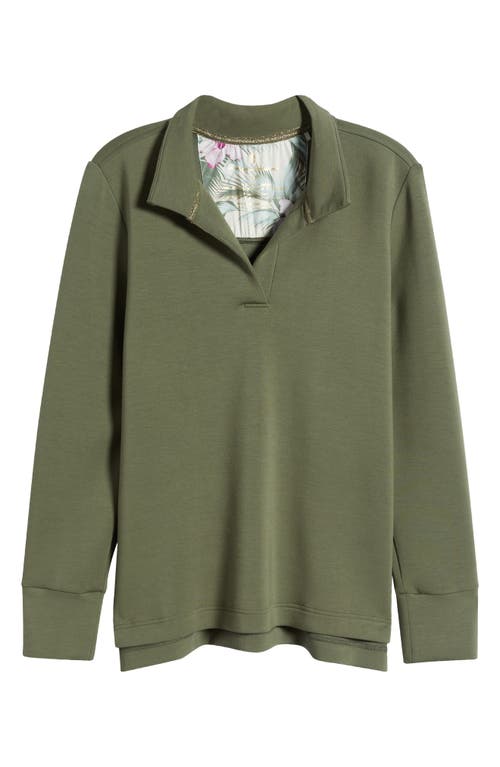 Shop Tommy Bahama Palm Voyage Pullover In Beetle Green