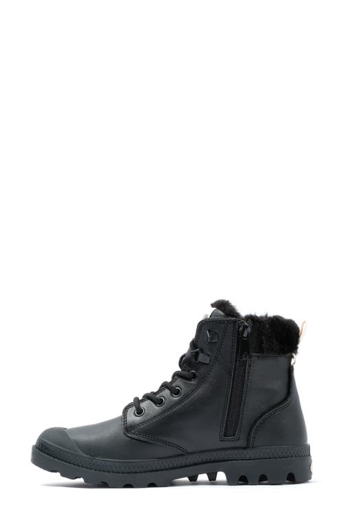 Palladium Pampa Hi Faux Fur Lined Boot In Black