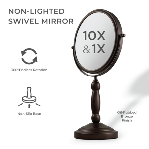 ZADRO ZADRO MAKEUP MIRROR WITH 10X/1X MAGNIFICATIONS 