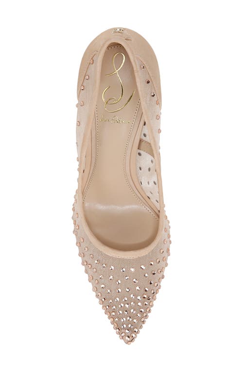 Shop Sam Edelman Hazel Mesh Pointed Toe Pump In Vintage Pink/beechwood